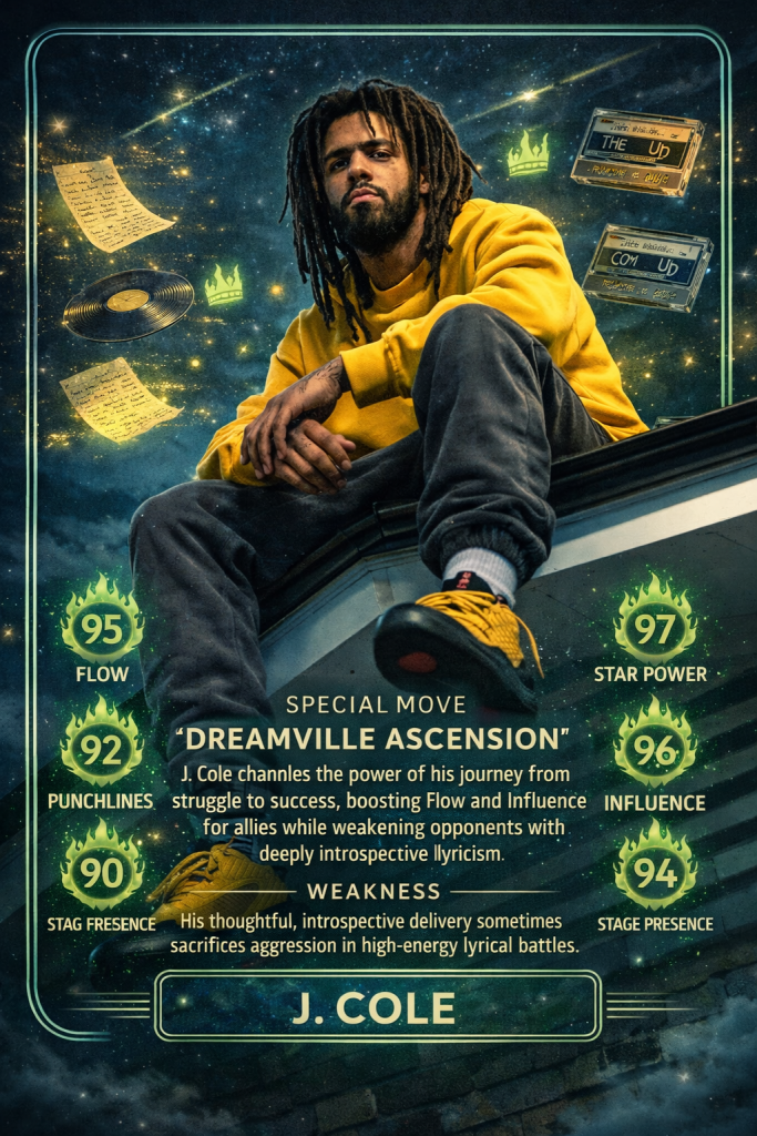 JCOLE RAP CARD