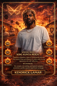 KENDRICK RAP CARD