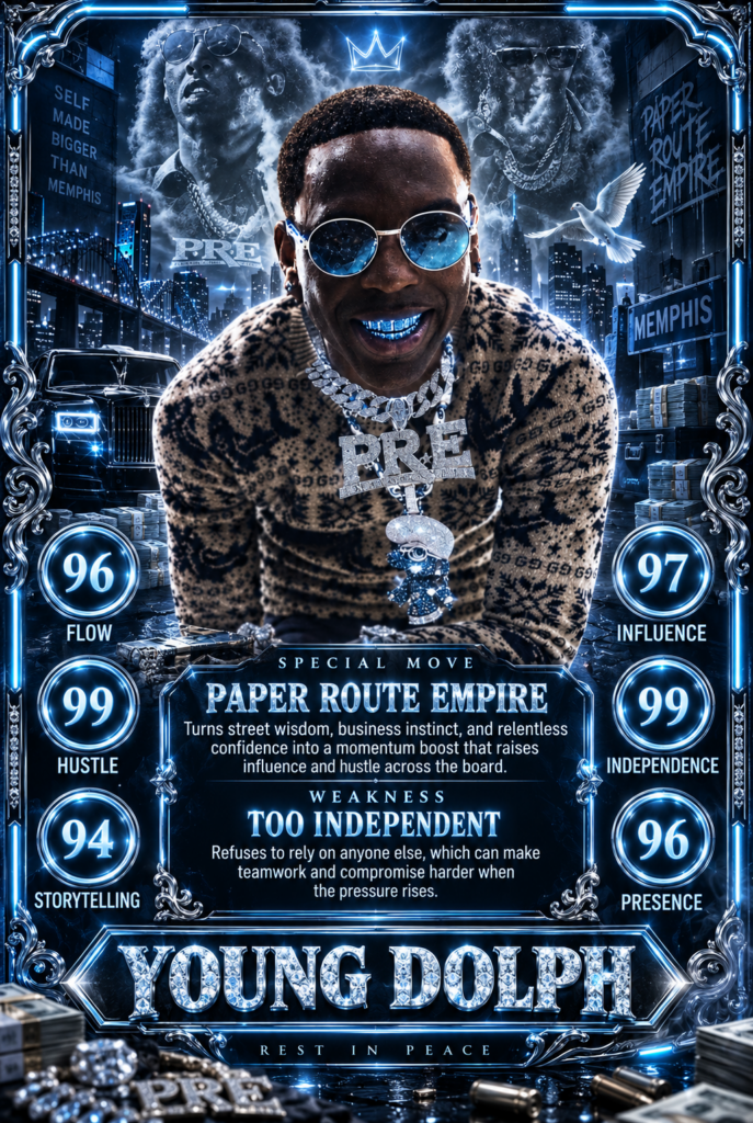 Icy Young Dolph Tribute Trading Card